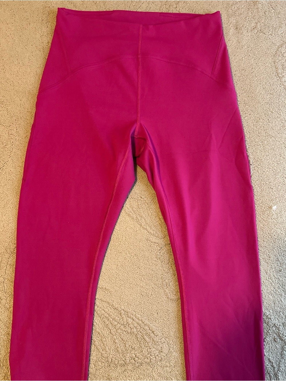 Girls' High-Waist Pink Active Leggings